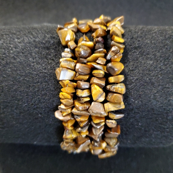 NUGGET BROWN BEADED BRACELET SET - Picture 3 of 6